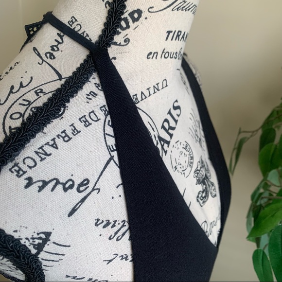 Lulus Federica Black Crocheted Lace Bodycon Dress Sz M - Picture 9 of 13